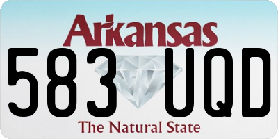 AR license plate 583UQD