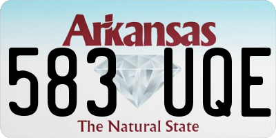 AR license plate 583UQE