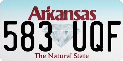 AR license plate 583UQF