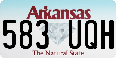 AR license plate 583UQH