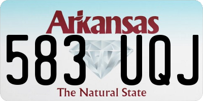 AR license plate 583UQJ