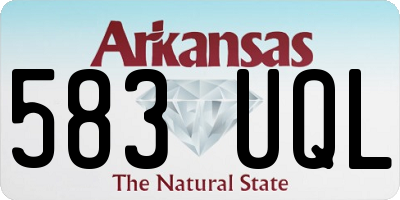 AR license plate 583UQL