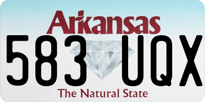 AR license plate 583UQX