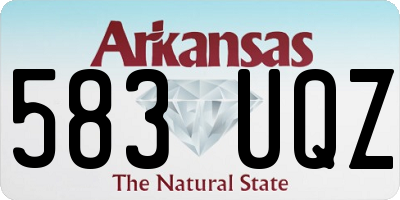 AR license plate 583UQZ