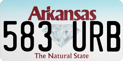 AR license plate 583URB