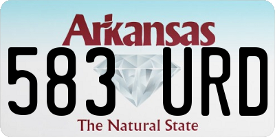 AR license plate 583URD