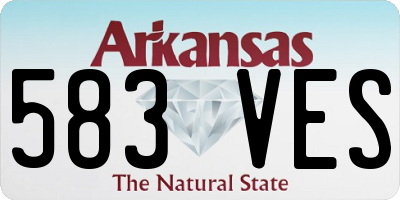 AR license plate 583VES
