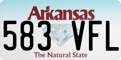 AR license plate 583VFL