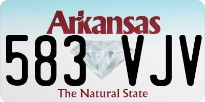 AR license plate 583VJV