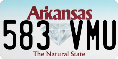 AR license plate 583VMU