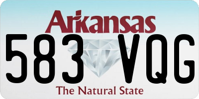 AR license plate 583VQG