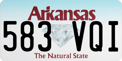 AR license plate 583VQI