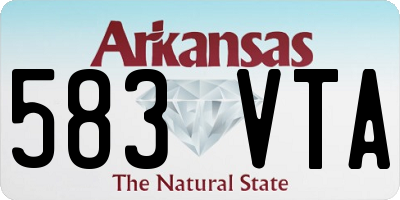 AR license plate 583VTA