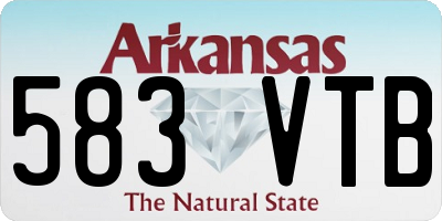 AR license plate 583VTB