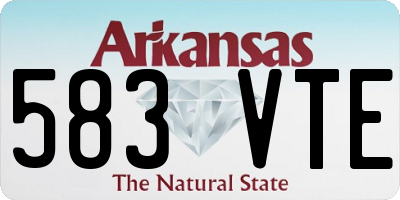 AR license plate 583VTE