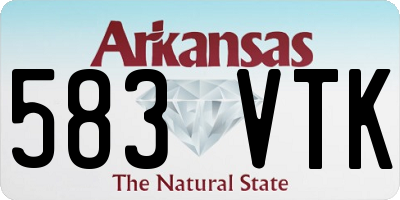 AR license plate 583VTK