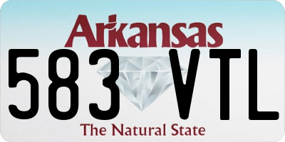 AR license plate 583VTL