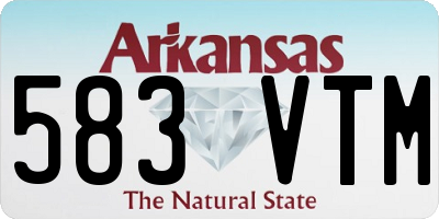 AR license plate 583VTM