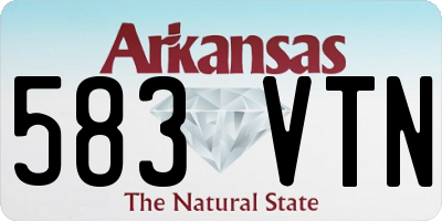 AR license plate 583VTN