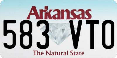 AR license plate 583VTO