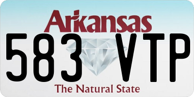 AR license plate 583VTP