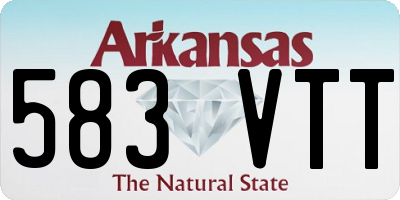 AR license plate 583VTT