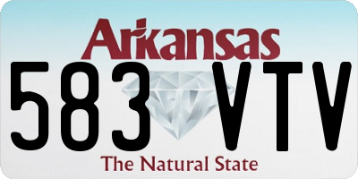 AR license plate 583VTV