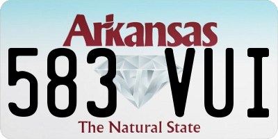 AR license plate 583VUI