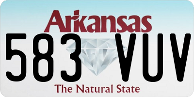 AR license plate 583VUV