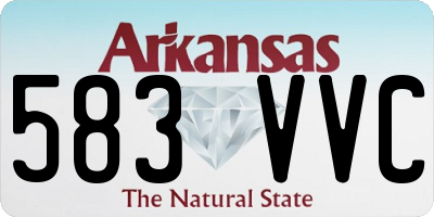 AR license plate 583VVC