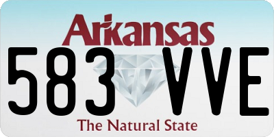 AR license plate 583VVE
