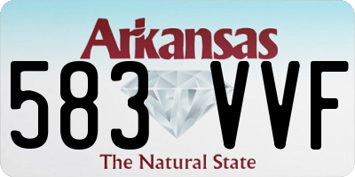 AR license plate 583VVF