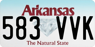 AR license plate 583VVK