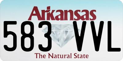 AR license plate 583VVL