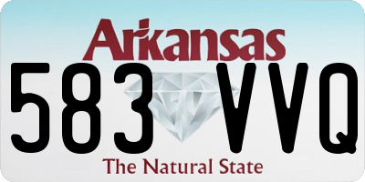 AR license plate 583VVQ