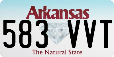 AR license plate 583VVT