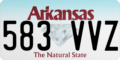 AR license plate 583VVZ