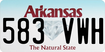 AR license plate 583VWH