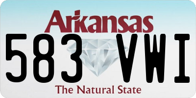 AR license plate 583VWI