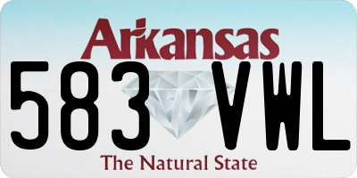 AR license plate 583VWL