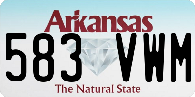 AR license plate 583VWM