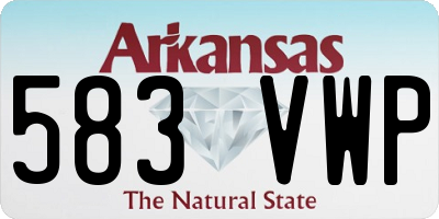 AR license plate 583VWP