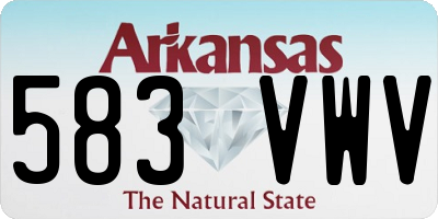 AR license plate 583VWV