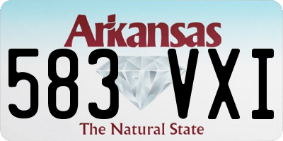 AR license plate 583VXI