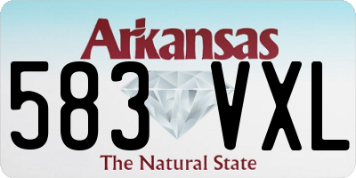 AR license plate 583VXL