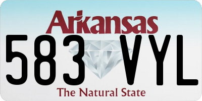 AR license plate 583VYL