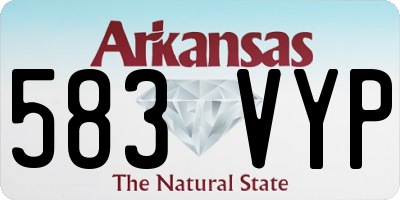AR license plate 583VYP