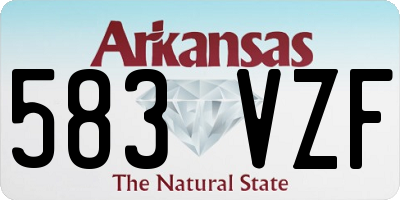 AR license plate 583VZF