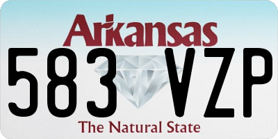 AR license plate 583VZP