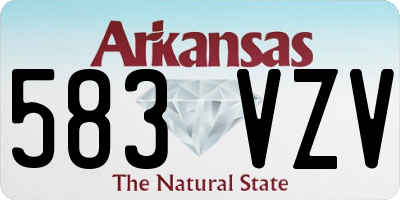 AR license plate 583VZV